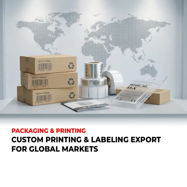 CUSTOM PRINTING & LABELING EXPORT FOR GLOBAL MARKETS